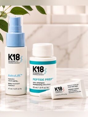 K18 Biomimetic Hairscience Repair Discovery Kit AstroLift Peptide Prep & Mask